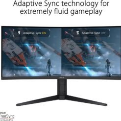 ASUS TUF Gaming VG34VQL3A 34 Inch 180Hz WQHD Curved Gaming Monitor 1ms (3440 x 1440), 180Hz, 1500R Extreme Low Motion Blur™ 8 ASUS TUF Gaming VG34VQL3A 34 Inch 180Hz WQHD Curved Gaming Monitor 1ms (3440 x 1440), 180Hz, 1500R Extreme Low Motion Blur™ - Image 4