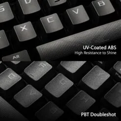 Alternative view of ASUS ROG Strix Scope II 96 Wireless Gaming Keyboard (X901) with tri-mode connection, streamer hotkeys, multifunction controls, hot-swappable