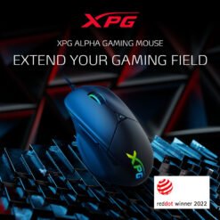 Alternative view of XPG Alpha Wired Gaming Mouse 16,000 DPI 400 IPS 6 Programmable Buttons