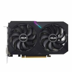 Alternative view of ASUS Dual GeForce RTX 3050 V2 8GB GDDR6 Graphics Card with two powerful Axial-tech fans