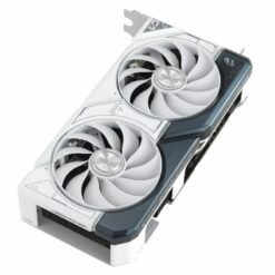 ASUS Dual GeForce RTX 4060 Graphics Card White Edition 8GB GDDR6 with two powerful Axial-tech fans and a 2.5-slot design for broad compatibility - Image 3