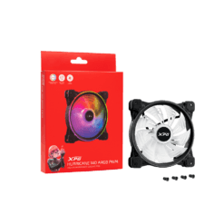 XPG HURRICANE 140 ARGB PWM PC Fan with Dual-Ring Argb Led Design FEEL THE FORCE - Image 3