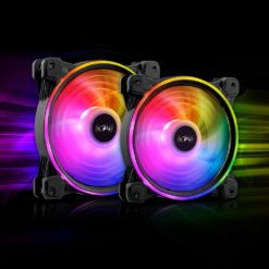 XPG HURRICANE 120 ARGB PWM PC Fan with Dual-Ring Argb Led Design FEEL THE FORCE 8 HURRICANE 140 ARGB
