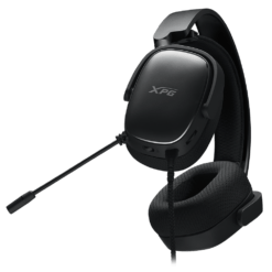Alternative view of XPG PRECOG S Wired Gaming Headset with Mic and Windows Sonic 3D USB-C and 3.5mm 50mm Driver Rotatable Ear Cups