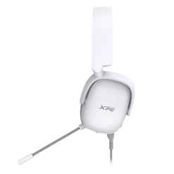 XPG PRECOG S Wired Gaming Headset White with Mic and Windows Sonic 3D USB-C and 3.5mm 50mm Driver Rotatable Ear Cups - Image 4