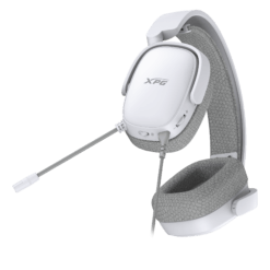Alternative view of XPG PRECOG S Wired Gaming Headset White with Mic and Windows Sonic 3D USB-C and 3.5mm 50mm Driver Rotatable Ear Cups