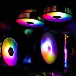 Aigo AR12 Pack of 5 120mm RGB PC Cooling Fans with Controller and Remote Heat 3pin 5v Aura Sync 12cm 7 Aigo AR12