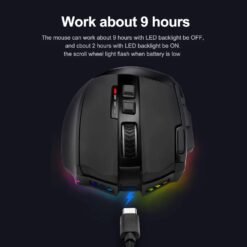 Redragon M801P Sniper Pro RGB USB Wireless Gaming Mouse 16400 DPI 10 Programmable buttons ergonomic Design - Image 5