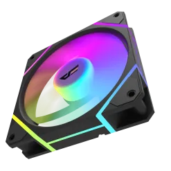 Alternative view of Aigo DarkFlash DM12F A-RGB Cooling Fans 3 in 1 with controller and remote