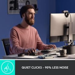 Logitech MX Master 3S Wireless Performance Mouse Ergo 8K DPI, Track on Glass, Quiet Clicks, USB-C, Bluetooth Grey 9 Logitech MX Master 3S Wireless Performance Mouse Ergo 8K DPI, Track on Glass, Quiet Clicks, USB-C, Bluetooth Grey - Image 4