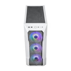Alternative view of Cooler Master TD500 Mesh V2 White PC Case ARGB & PWM Hub Included Type C Connector Top Removable 3 x 120mm ARGB Fans