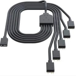 Cooler Master 1-to-5 ARGB Splitter Cable 5V Support 3-pin Addressable RGB - LED Sync Cable 9 Cooler Master 1-to-5 ARGB Splitter Cable