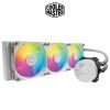 Cooler Master MasterLiquid 360L Core White 360mm Close-Loop AIO Liquid Cooler ARGB Sync, Gen S Coldplate Pump, 120mm PWM, CryoFuze 14W/Mk 11 Cooler Master MasterLiquid 360L Core White