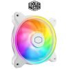 Cooler Master MasterFan MF120 Halo² White PC Cooling Fans Dual Loop Gen 2 ARGB LEDs Rings, Dynamic PWM 120mm 11 Cooler Master MasterFan MF120 Halo² White