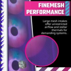 Cooler Master MasterBox 520 Mesh White Airflow ATX Mid-Tower PC Case Mesh Front Panel, Tempered Glass Panel, Gen2 Type-C 9 Cooler Master MasterBox 520 Mesh White