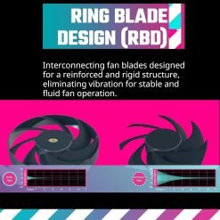 Cooler Master Mobius 120 OC High Performance PC Fan Interconnecting Ring Blade PWM Fan Speed Toggle, Metal Motor Hub, Double Ball Bearing for PC Case 8 Cooler Master Mobius 120 OC High Performance PC Fan Interconnecting Ring Blade PWM Fan Speed Toggle, Metal Motor Hub, Double Ball Bearing for PC Case - Image 4