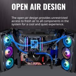 Cooler Master MasterFrame 700 Customizable Open-Air Frame ATX PC Case, Panoramic Tempered Glass, Premium Variable Friction Hinges, Built-In VESA Mount 8 Cooler Master MasterFrame 700 Customizable Open-Air Frame ATX PC Case, Panoramic Tempered Glass, Premium Variable Friction Hinges, Built-In VESA Mount - Image 4