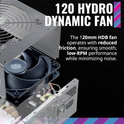 Alternative view of Cooler Master MWE Gold 750 V2 Full Modular PC Power Supply Unit 750W 80+ Gold Efficiency 2 EPS Connectors, 120mm HDB Fan, Semi-fanless Operation
