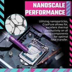 Cooler Master CryoFuze Nano Thermal Paste Ultra-High Performance Nanoparticles, CPU/GPU Conductivity W/m.k= 14m, Non Corrosive, Temp -50°C up to 250°C 9 Cooler Master CryoFuze Nano
