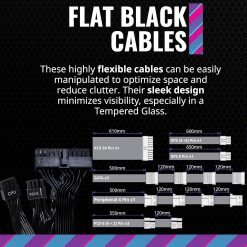 Cooler Master MWE Gold 750 V2 Full Modular PC Power Supply Unit 750W 80+ Gold Efficiency 2 EPS Connectors, 120mm HDB Fan, Semi-fanless Operation - Image 4