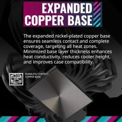 Alternative view of Cooler Master MasterAir MA824 Stealth Dual Tower CPU Air Cooler, 8 Heat Pipes, Dual Mobius 120|130mmFans, Nickel-Plated Copper Base