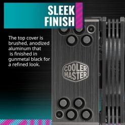 Cooler Master Hyper 212 RGB Black Edition CPU Air Cooler with SF120R PWM Fan, Gun-Metal Nickel Fins, 4 Copper Heat Pipes - For AMD Ryzen & Intel LGA1700/1200/1151 8 Cooler Master Hyper 212 RGB Black Edition CPU Air Cooler with SF120R PWM Fan, Gun-Metal Nickel Fins, 4 Copper Heat Pipes - For AMD Ryzen & Intel LGA1700/1200/1151 - Image 4