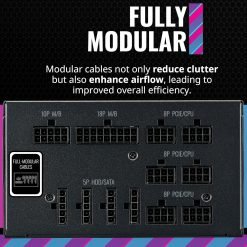 Cooler Master MWE Gold 750 V2 Full Modular PC Power Supply Unit 750W 80+ Gold Efficiency 2 EPS Connectors, 120mm HDB Fan, Semi-fanless Operation - Image 3