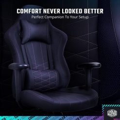 Cooler Master Caliber E1 Gaming Chair with Adjustable Armrest and Headrest and Lumber Support 8 Cooler Master Caliber E1 Gaming Chair with Adjustable Armrest and Headrest and Lumber Support - Image 4