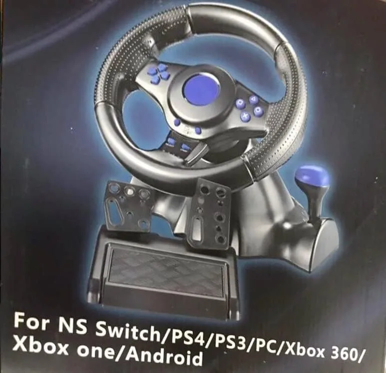 Gaming Steering Wheel Racing GT-V7 for PS3 PS4 PS5 Android PC Xbox 5 Gaming Steering Wheel