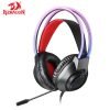 Redragon H231 SCREAM Wired Gaming Headset with Stereo Surround Sound and 40mm Drivers, Leather Foam Ear Pads, Noise-canceling Microphone Works with PC/PS4/5/NS/Xbox-one, Black 11 Redragon H231