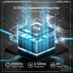 Redragon K617 Fizz Rapid Trigger Gaming Keyboard 61 Keys Wired Mechanical Keyboard 8K Hz Polling Rate Hyper-Fast Actuation, Dedicated Magnetic Switch 7 Redragon K617 Fizz