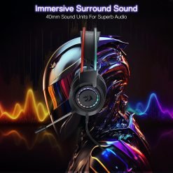 Redragon H231 SCREAM Wired Gaming Headset with Stereo Surround Sound and 40mm Drivers, Leather Foam Ear Pads, Noise-canceling Microphone Works with PC/PS4/5/NS/Xbox-one, Black 8 Redragon H231 SCREAM Wired Gaming Headset with Stereo Surround Sound and 40mm Drivers, Leather Foam Ear Pads, Noise-canceling Microphone Works with PC/PS4/5/NS/Xbox-one, Black - Image 4