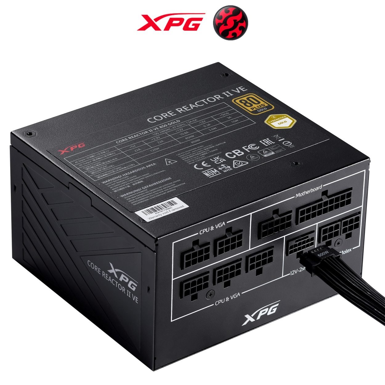 XPG CORE REACTOR II VE 850W 80 Plus Gold Modular PC Power Supply 1 XPG CORE REACTOR II VE