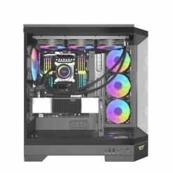 DarkFlash DQX90 ATX PC Case Three side panel with O-screw snap joint designed - Image 4