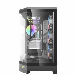 DarkFlash DQX90 ATX PC Case Three side panel with O-screw snap joint designed - Image 3