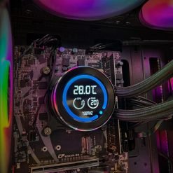 DarkFlash DN240D Liquid CPU Cooler with 2.1 inch LCD Digital display screen - Image 4