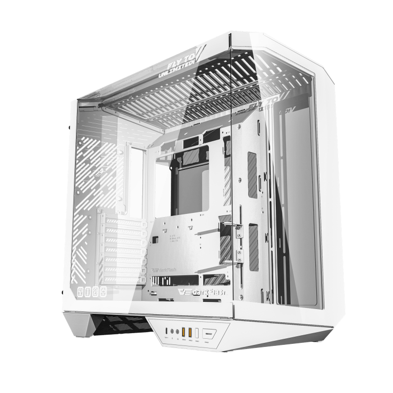 Buy Darkflash DY470 ATX PC Case Three-side glass panel designed Support ...