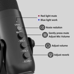 Alternative view of Jmary MC-PW8 USB Professional Microphone for Podcasting, Gaming, Streaming, Recordings With Noise Reduction