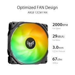 ASUS TUF Gaming LC II 360 ARGB All-in-One Liquid CPU Cooler with Aura Sync, 3X TUF Gaming 120mm ARGB Radiator Fans, Reinforced Tubing 8 ASUS TUF Gaming LC II 360 ARGB All-in-One Liquid CPU Cooler with Aura Sync, 3X TUF Gaming 120mm ARGB Radiator Fans, Reinforced Tubing - Image 4