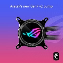 ASUS ROG Strix LC III 360 ARGB All-in-one CPU Liquid Cooler with 360° rotatable Water Block, Asetek’s New Gen7 v2 Pump, Premium ROG ARGB Fans - Image 4