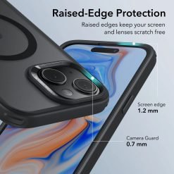 ESR iPhone 15 Pro Max Classic Hybrid Case (HaloLock) with military-grade protection and full MagSafe compatibililty 7 ESR iPhone 15 Pro Max Classic Hybrid Case (HaloLock) with military-grade protection and full MagSafe compatibililty - Image 3