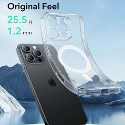 Alternative view of ESR iPhone 16 Pro Max Zero Clear Case with HaloLock Sleek and lightweight MagSafe-compatible case with full protection