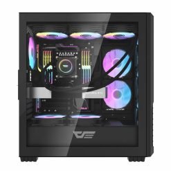 DarkFlash DF2100 ATX PC Case with Up to 9 GPU PCI Slots and Top radiator supports up to 360mm without Fans - Image 5