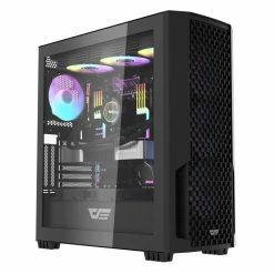 DarkFlash DF2100 ATX PC Case with Up to 9 GPU PCI Slots and Top radiator supports up to 360mm without Fans - Image 4