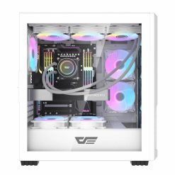 DarkFlash DF2100 ATX PC Case with Up to 9 GPU PCI Slots and Top radiator supports up to 360mm without Fans - Image 3