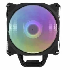 Alternative view of Darkflash Darkair plus ARGB CPU Cooler with Dual cooling fans for AMD Intel