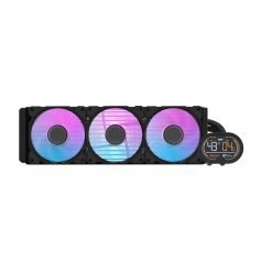 Alternative view of DarkFlash DH360D RGB Liquid CPU Cooler with Temperature and CPU Usage LED Display