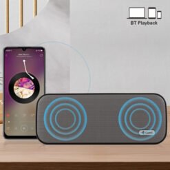 Kisonli KS-2002 Super Bass Mini Bluetooth Speaker TWS supported 10w Bt/fm/usb/tf/aux/tws Super - Image 3