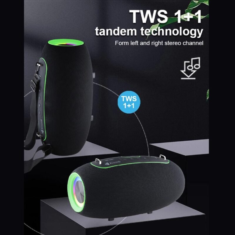 Kisonli K8 50W Powerful Bluetooth Deep Bass Speaker Big Size subwoofer Big Loud Outdoor Speakers 11 Kisonli K8