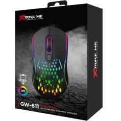 Xtrike Me GW-611 Wireless RGB Gaming Mouse 2.4G Wireless + Wired Dual Modes Mouse 8,000 DPI AND 7 Buttons, Ergonomic Design 7 Xtrike Me GW-611 Wireless RGB Gaming Mouse 2.4G Wireless + Wired Dual Modes Mouse 8,000 DPI AND 7 Buttons, Ergonomic Design - Image 3